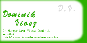 dominik viosz business card